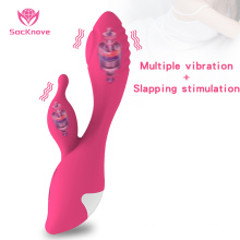 SacKnove Manufacturer Electric G-Spot Stick Vagina Clitoral Anus Flapping Massage Vibrator Sex Toys For Woman